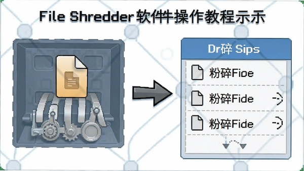 File Shredder���������̳�ʾ��ͼ��չʾ��ק�ļ��������б��Ĳ���