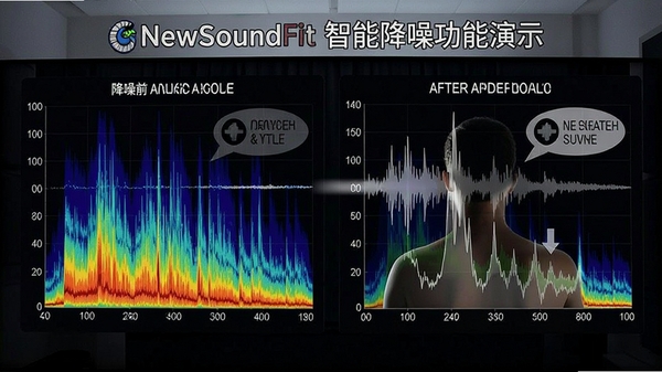 NewSoundFit���ܽ��빦����ʾ����ʾ����ǰ�����ƵƵ�׶Ա�ͼ��ͻ��������������Ч��