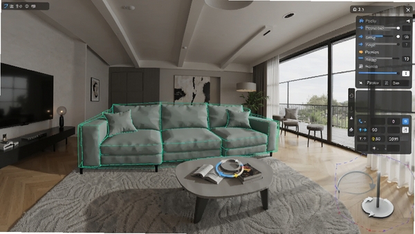 ������������άģ���ںϽ��棬һ���ִ�ɳ��3Dģ�ͱ�������ȫ�����������У����а�͸���������ߣ��Ҳ๤��������λ����ת���Ų���������׷��Ч����ʵ