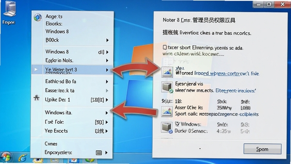 Windows 8 �Ҽ���ȡ����ԱȨ�޹���ʹ�ý̳̽�ͼ��չʾ�Ҽ��˵�ѡ�����Ȩ���̣����������������ע����