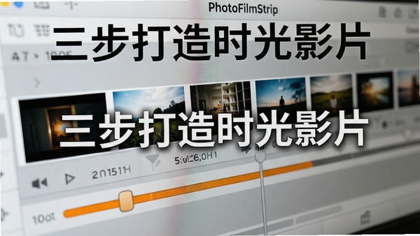 PhotoFilmStrip����ʱ���߱༭������д����ʾ������Ƭ����ͼ��˳�����У��·����϶�����ʱ���ĳ�ɫ������������Ϊǳ��ɫ������壬���ġ���������ʱ��ӰƬ��