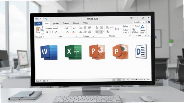 Office 2013��������չʾ������Word��Excel��PowerPoint�����ͼ�꣬����Ϊ�ִ��칫���棬ɫ���������������дʵ����
