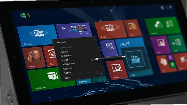 Windows 8 �Ҽ���ȡ����ԱȨ�޹���������ƽ���豸�ϵĽ��棬���رʵ���Ҽ��˵�������ΪWindows 8 �ִ����棬�Ƽ��У�����