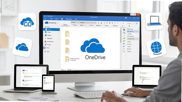 Office 2013��OneDrive���棬��ʾ�ƶ��ļ�ͬ���Ͷ���Э���༭���������豸ͼ�껷�ƣ���������ִ�