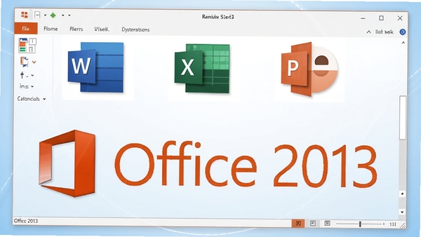 Office 2013������չʾͼ������Word��Excel��PowerPointͼ�꣬�ִ���Լ��񣬱���Ϊǳ��ɫ���䣬ͻ����������Office 2013