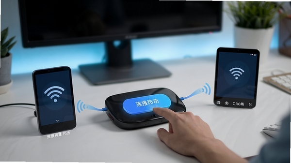 Connectify һ�������ȵ������ʾ���������ť����Χ�豸���ӳɹ�������������ͻ������ԡ�