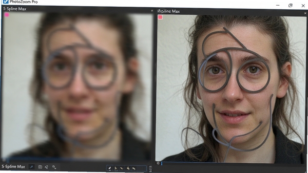 PhotoZoom Pro������S-Spline Max�㷨�Ŵ�Ա�ͼ�����Ϊԭͼ�Ŵ�ģ��Ч�����Ҳ�Ϊ��������Ч����ͻ��ϸ�ڱ���
