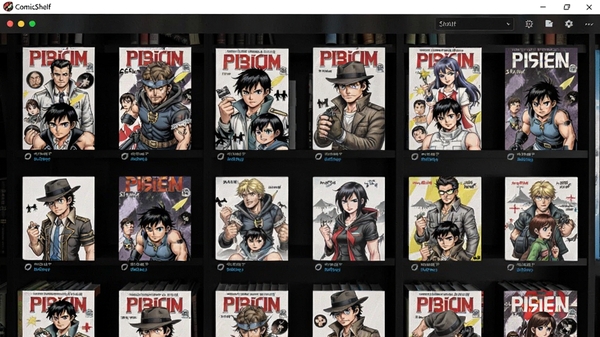 ComicShelf���������ͼ��չʾ�������������ͼ�������������У�����Ϊ��ɫ��ܣ��������ִ���࣬ͻ�������������ܡ�