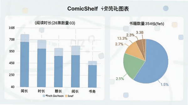 ComicShelf�Ķ�ͳ��ͼ����չʾ��״ͼ���ͼ�������Ķ�ʱ�����鼮���������ݣ�����Ϊ��ɫ��������ۡ�