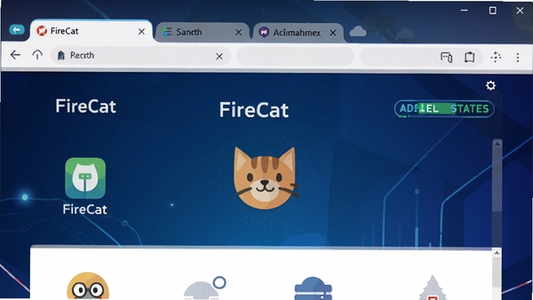 FireCat������������ͼ��չʾ���ǩҳ�����״̬��������Ϊ�Ƽ����������䣬ͼ����Ŀ������ƽ�����