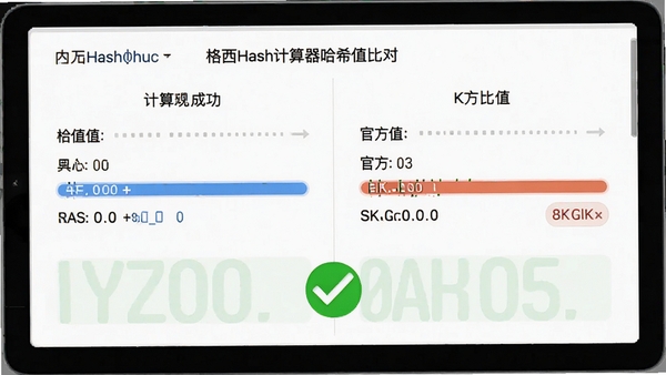 ����Hash��������ϣֵ�ȶԽ��棬���Ϊ����ֵ���Ҳ�Ϊ�ٷ�ֵ���·���ʾƥ��ɹ���ɫ�Թ���������ˬ���Ա����ԣ�8K����