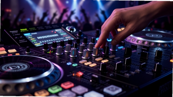 �׵�DJ��������������̨��������д�������ʸ���ť���ɫ���ⰴ������ָ���ڲ���������Ϊ��̨�ƹ⣬��������