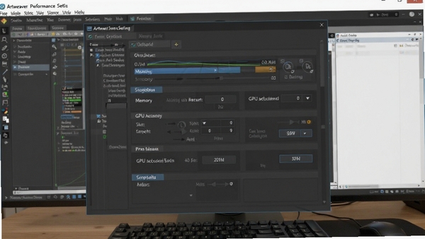 Artweaver�������ý��棬չʾ�ڴ�����GPU����ѡ�����Ϊ�������л���