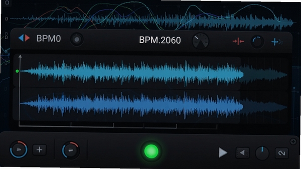 �׵�DJ�����������Զ�����ͬ�����ܽ��棬�������첨�ζ��룬BPM��ֵ��ʾһ�£���������ɫͬ��ָʾ�ƣ�����Ϊ������Ƶ�����������Ƽ���ʮ��