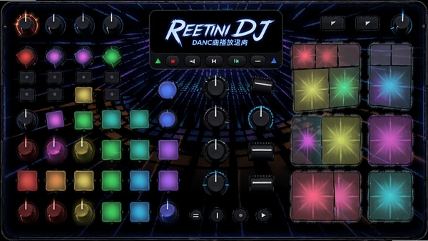 �׵�DJ������������Ч�������Ͳ�������棬��ɫ��ť���У������ſ�