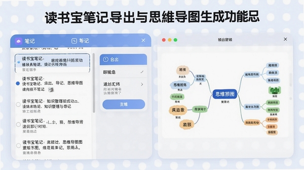 ���鱦�ʼǵ�����˼ά��ͼ���ɹ��ܣ�չʾ�ʼ��б�������ѡ�˼ά��ͼԤ����ͻ��֪ʶ�������������