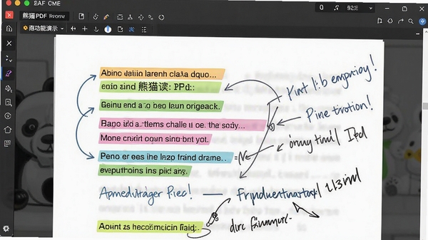 ��èPDF�Ķ���ע�͹�����ʾ���ĵ�ҳ�����ж�����ɫ�ĸ�������д��ע