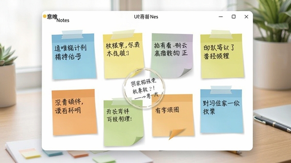 ��Ψ�����ǩURNotes�����������ͼ��չʾ���Ų�ɫ��ǩ���������ϵ�Ч������ǩ���������ɼ����������������������������Ȼ