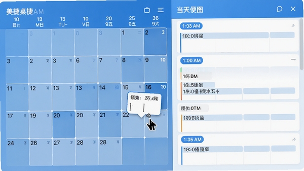 ���������ǩ����������ͼ�����Ϊ�������Ҳ���ʾ�����ǩ�б�����ǩ�ϴ���ʱ���ǩ������������Ϊ��ɫ��������չʾ�ճ̷ֲ��������קһ�ű�ǩ����һ���ڡ�
