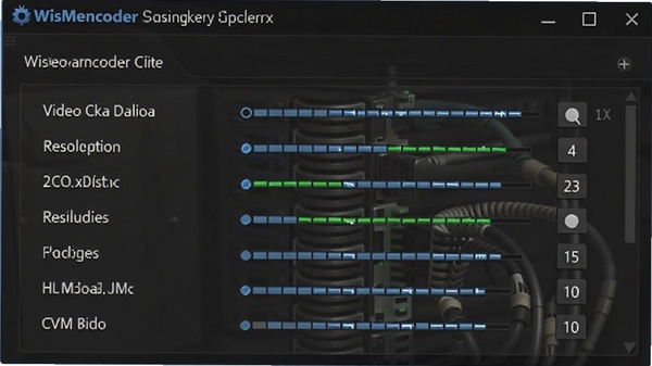 WisMencoder����������壬ͻ����ʾ��Ƶ���������ֱ��ʡ������ʵȿɵ���ѡ��
