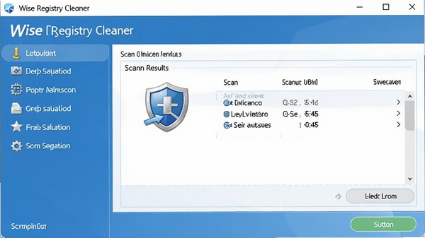 Wise Registry Cleaner������չʾ��������ɫ���⣬��๦���б����Ҳ���ʾɨ�������޸���ť����������ֱ��