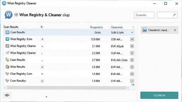 Wise Registry Cleaner�������ͼ��չʾɨ�����б���������ť�����������