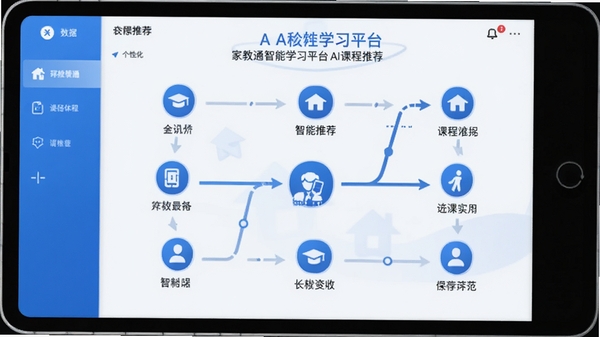 �ҽ�ͨ����ѧϰƽ̨AI�γ��Ƽ����棬���Ի�ѧϰ·��ͼ��ͼ������ɫ����