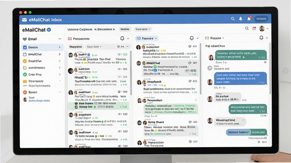 չʾeMailChat�ռ������ܷ���;ۺ�������ͼ�Ľ��棬��������˻�ͳһ��ʾ���ʼ���Ի�������У�ǿ����Ч����
