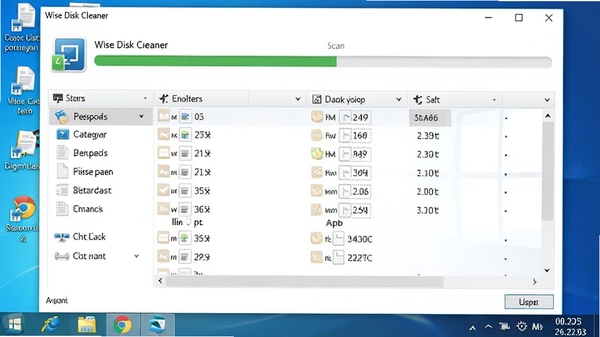 Wise Disk Cleanerɨ����棬��ʾɨ��������ͷ��������ļ��б�������ΪWindowsϵͳ���棬�������������