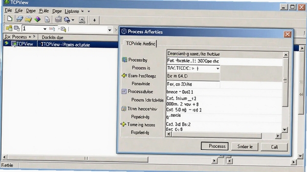 TCPView���������˫��������Ŀ�������������Դ��ڵ�ʾ��ͼ��չʾ����·������ϸ��Ϣ