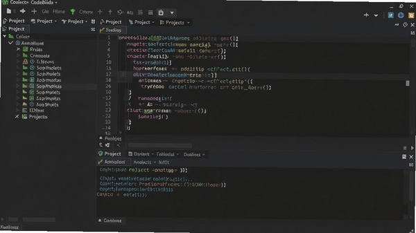 CodeBlocks�������ͼ��չʾ����༭������Ŀ������������������ڣ�������ˬ����ɫ����