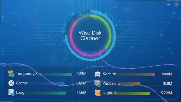 Wise Disk Cleaner����ɨ����̶�������ɫ���ν�����չʾɨ����ȣ��·������г���ʱ�ļ������桢��־�������ļ����ͼ�ռ�ÿռ䣬����Ϊ�ɾ�����ɫ���䣬�Ƽ���ʮ��