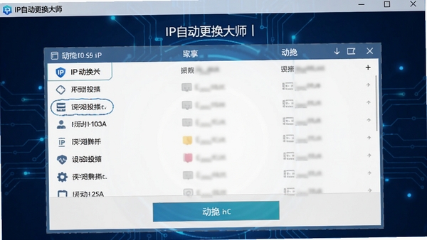 IP�Զ�������ʦ�����������ͼ��չʾ����IP�б����л���ť������Ϊ����ɫ�Ƽ����