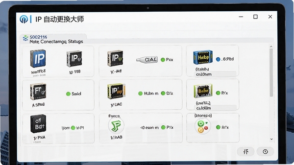IP�Զ�������ʦ�������������ý��棬��ʾ������������ͼ�������״̬