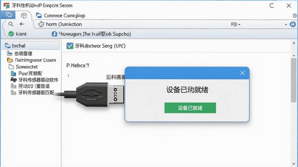 ���ƴ����������������豸�Զ�ʶ�����ʾ��ͼ������չʾUSB����������Զ�ƥ�䲢�������豸�Ѿ�������ʾ�򣬱���Ϊ�����豸���������棬�����������