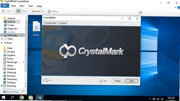 һ��CrystalMark������Windows���������еĽ�ͼ������С�ɣ�����ΪWindows���棬�������������ɼ����ļ���Դ��������ʾ���������ļ��У���������CrystalMark�ڴ��ڱ�������ʾ