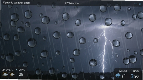 YoWindow��̬����ģ�⹦�ܣ�������ʾ���������£���Ļ������ܼ����£�Զ�����绮����գ������뽵ˮ���������ڽ���������ʾ�������Χ���棬ɫ��ƫ��ɫ��