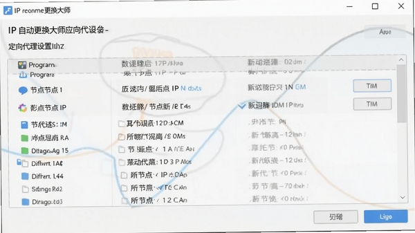 IP�Զ�������ʦӦ�ö���������ô��ڣ�չʾ��ͬ�����Ӧ��ͬIP�ڵ�����ý���