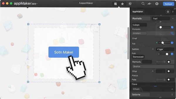 appMaker(app��������)��ק���������ʾ������϶���ť���������Ҳ����������֮�仯