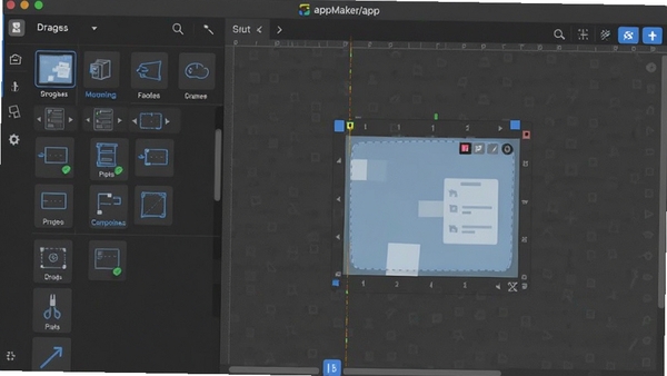 appMaker(app��������)�������ͼ��չʾ��קʽ�����Ϳ��ӻ��༭����������ִ����