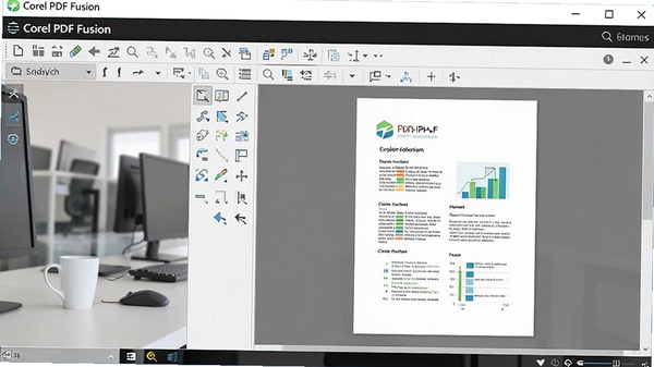 Corel PDF Fusion�������ͼ��չʾ�������������ĵ�Ԥ������ɫ�����£����沼�����������ָ�Ч�칫������
