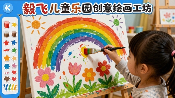 ��ɶ�ͯ��԰����滭�������������вʺ�ͻ��䣬����ʹ�û��ʹ��ߣ�����ɫ�����ޣ�����ֽ�ز���