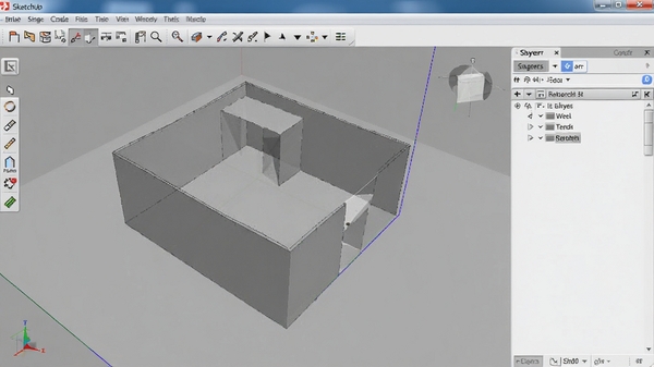 Google SketchUp�����ͼ��չʾ��ά��ģ��������������������ģ����ͼ��ͼ�������壬����ִ����
