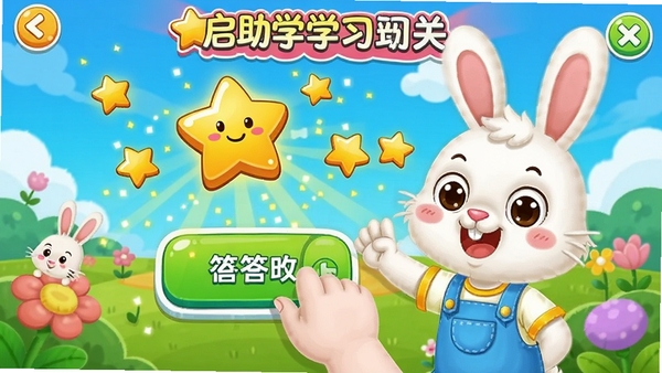 ������ѧϰ���ִ��ؽ��棬���ӵ�����⣬��Ļ����������Ч�����������ɫ�����ޣ�����ͯȤ