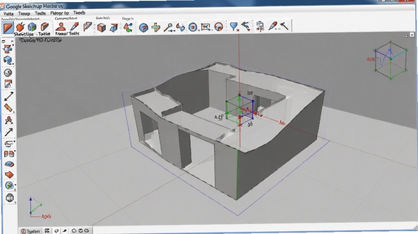 Google SketchUp��ά��ģ�����������ͼ��չʾ����������ͼ����ģ��ʾ��������ִ�����