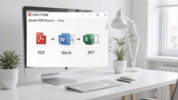 Ѹ��PDFת�����������ͼ��չʾPDFתWord��תExcel��תPPT�Ⱥ��Ĺ���ͼ�꣬����Ϊ�ִ���Լ�칫���棬ɫ������������ͻ��������רҵ���������ԡ�