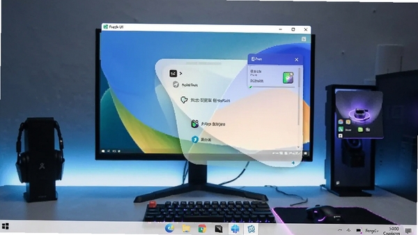 Fresh UI �Զ��崰����ʽ��������͸��Ч����չʾ���Ի����棬�ִ��Ƽ���