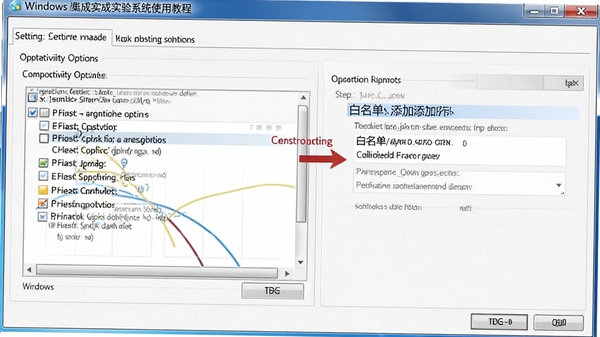 Objective for Windows����ʵ��ϵͳʹ�ý̳̽�ͼ��չʾ���ý����еļ�����ѡ������������Ӳ���