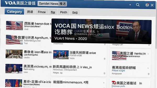 VOA����֮��ʵʱ�������ͽ��棬չʾ���������б�������ǩ����Ϣ��Ƭ����������ص������ö�չʾ
