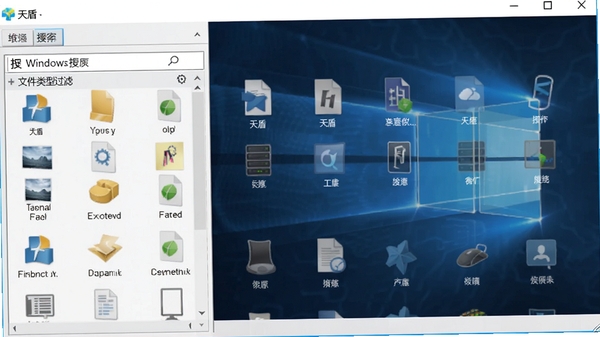 ���Windows���ݻָ������ļ����͹�����壬չʾ�����ļ�ͼ���������